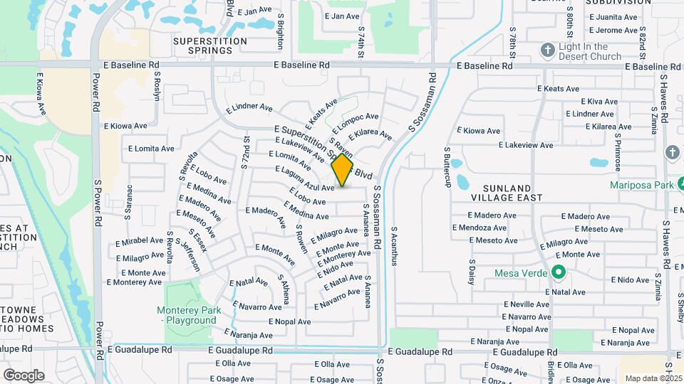 7515 E Laguna Azul Ave Map and Location Details