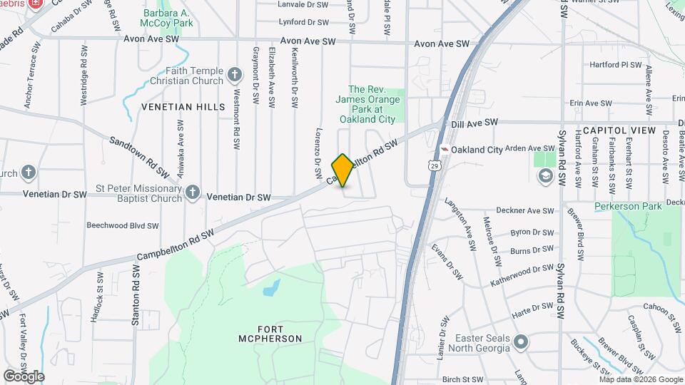 1477 Olive St SW Map and Location Details