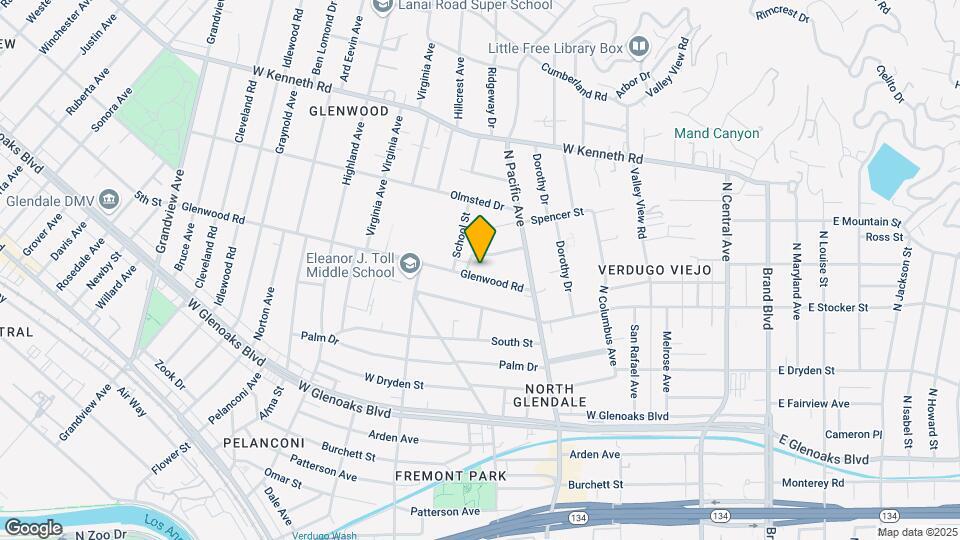 551 Glenwood Rd Map and Location Details