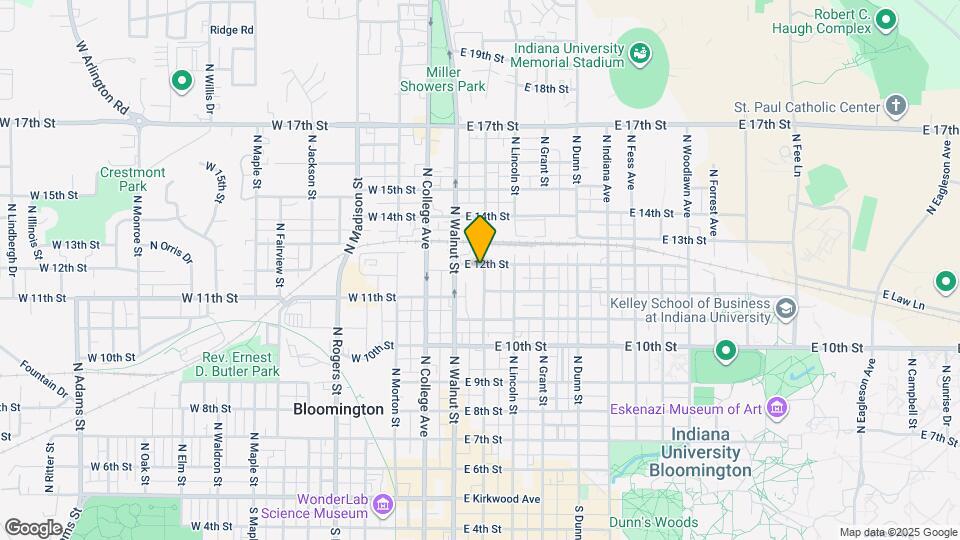 817 N Washington St Map and Location Details
