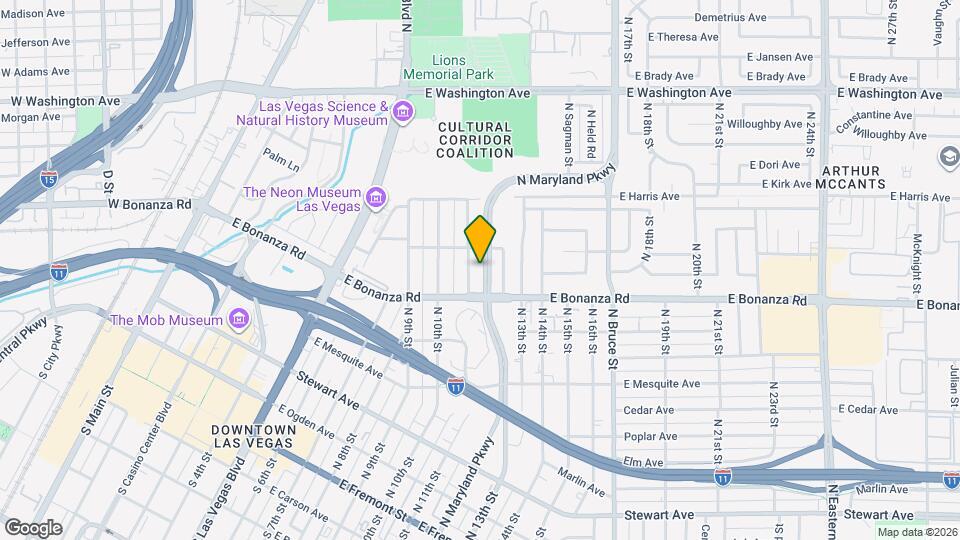624 N 11th St Map and Location Details