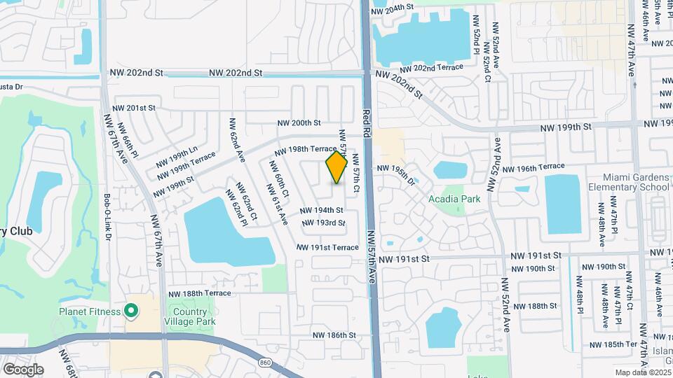 19531 NW 58th Ave Map and Location Details