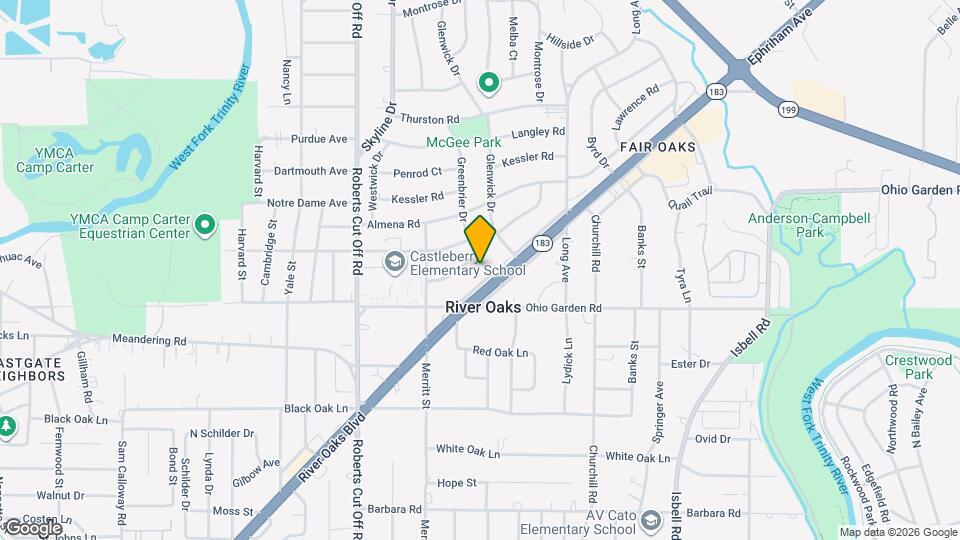 1155 Greenbrier Dr Map and Location Details