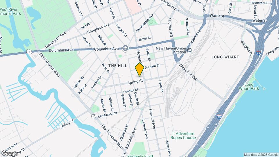 121 Spring St, Unit 1 Map and Location Details