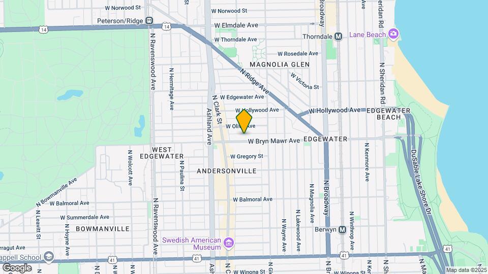 1452 W Bryn Mawr Ave Map and Location Details
