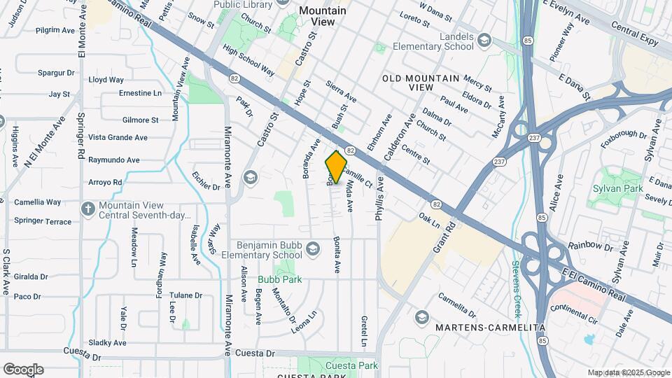 1021 Bonita Ave Map and Location Details