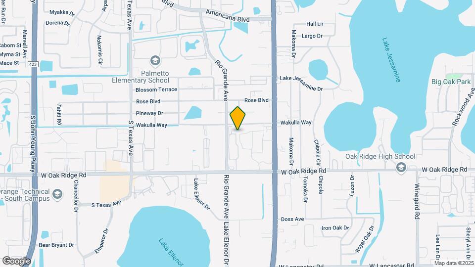 1619 W Oak Ridge Rd Map and Location Details