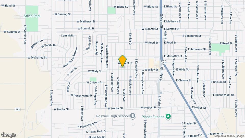1308 S Lea Ave Map and Location Details