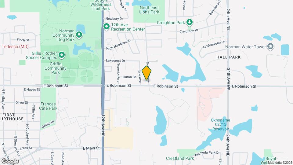 1206 Northcliff Ave Mapa y Detalles de la Ubicación