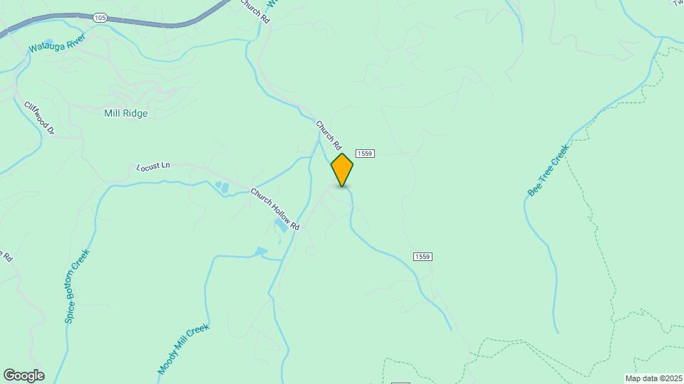 203 Church Hollow Rd Map and Location Details