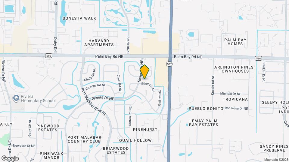 1607 Fairfield Cir NE Mapa y Detalles de la Ubicación