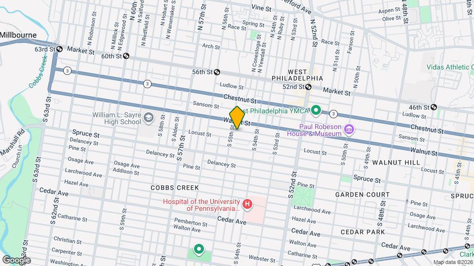 5438 Chancellor St Mapa y Detalles de la Ubicación