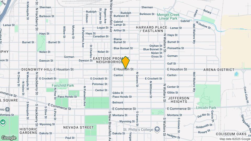 2306 E Houston St Map and Location Details