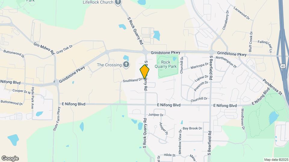 3605 S Rock Quarry Rd Map and Location Details