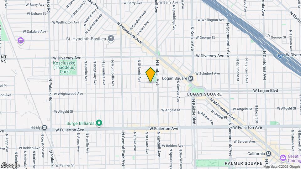 3417 W Drummond Pl, Unit G Mapa y Detalles de la Ubicación