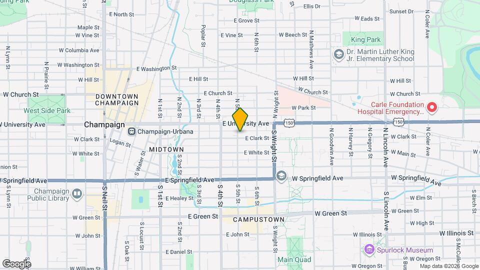 108 S 5th St Map and Location Details