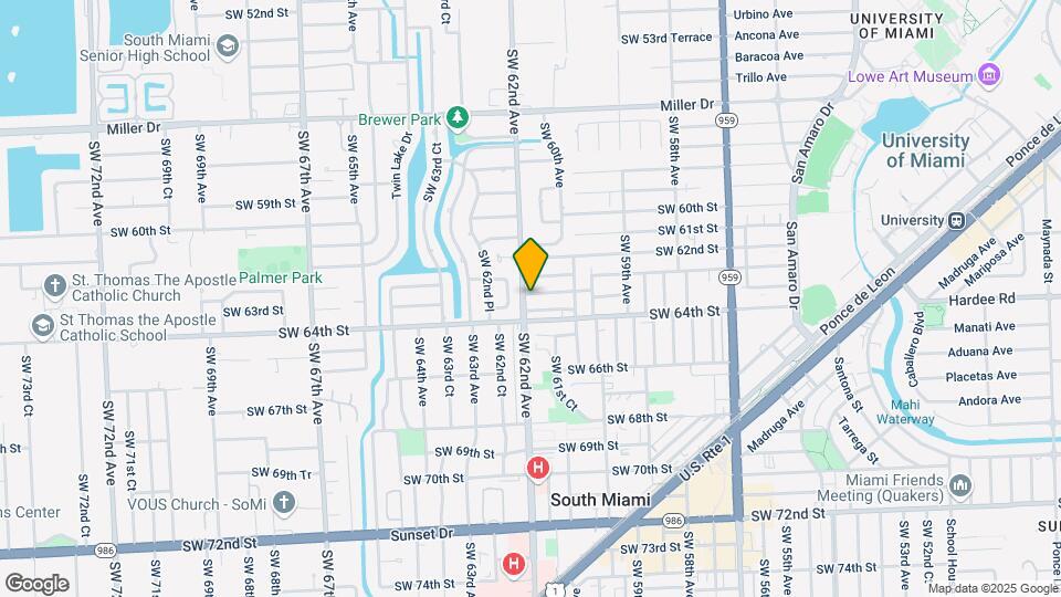 6198 SW 63rd St Map and Location Details