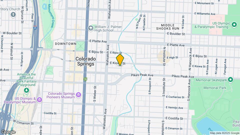 20 N Corona St Map and Location Details