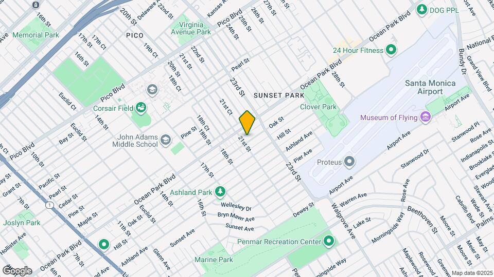 2107 Oak St Map and Location Details