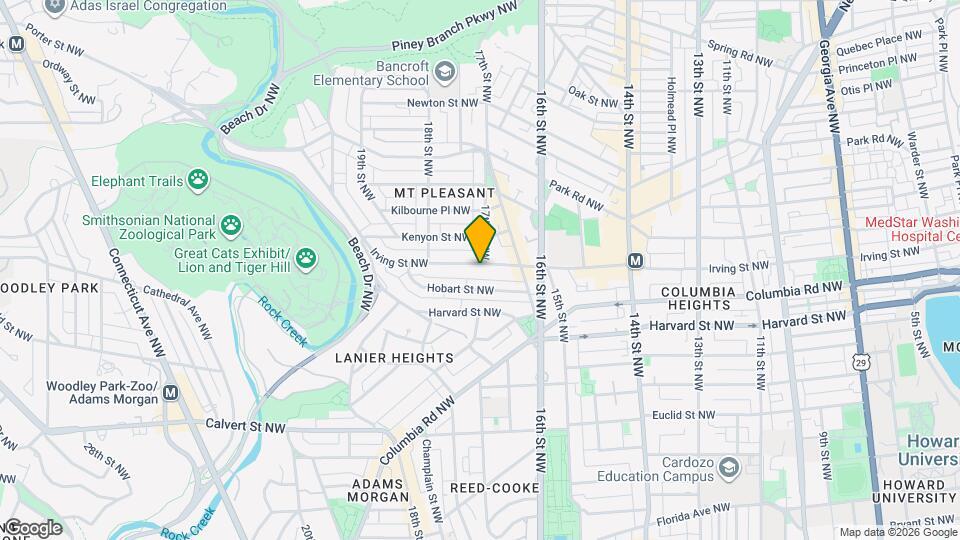 1680 Irving St NW Map and Location Details