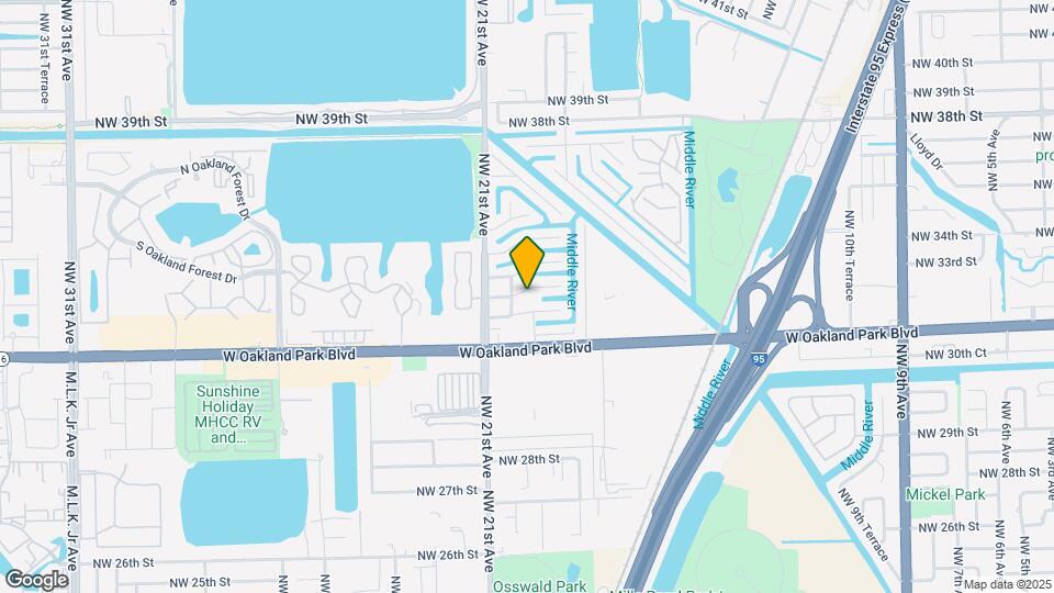 1960 NW 32nd Ct Map and Location Details