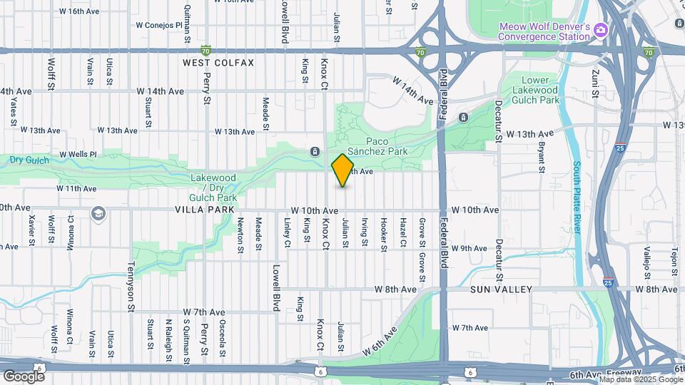 1037 Julian St Map and Location Details