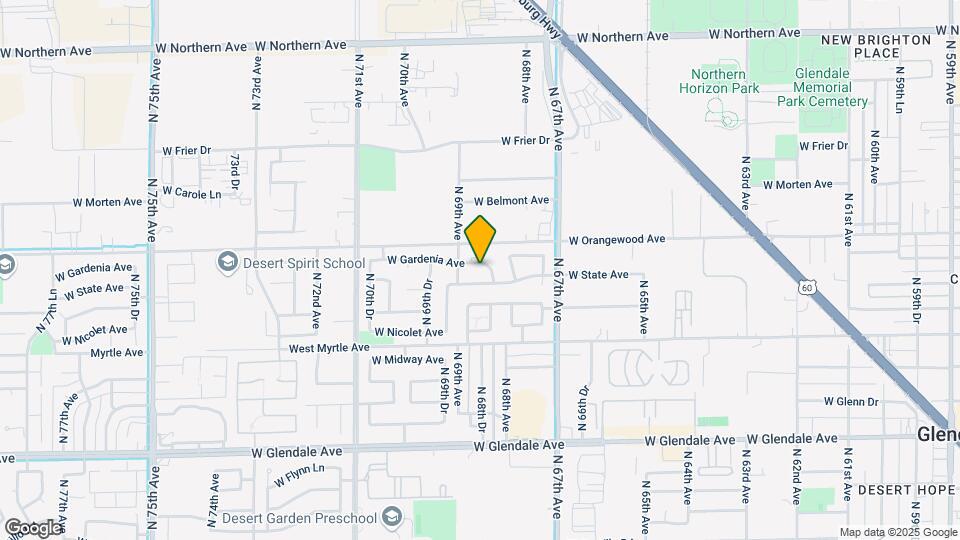 6839 W Gardenia Ave Mapa y Detalles de la Ubicación