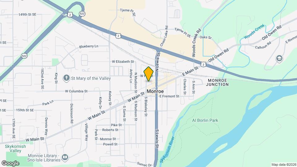 117 N Blakeley St Map and Location Details