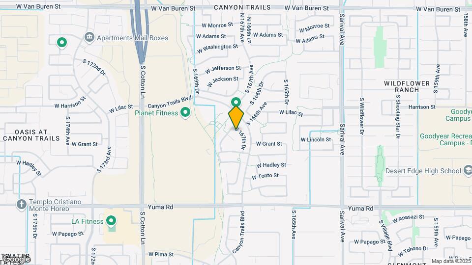 580 S 167th Dr Map and Location Details