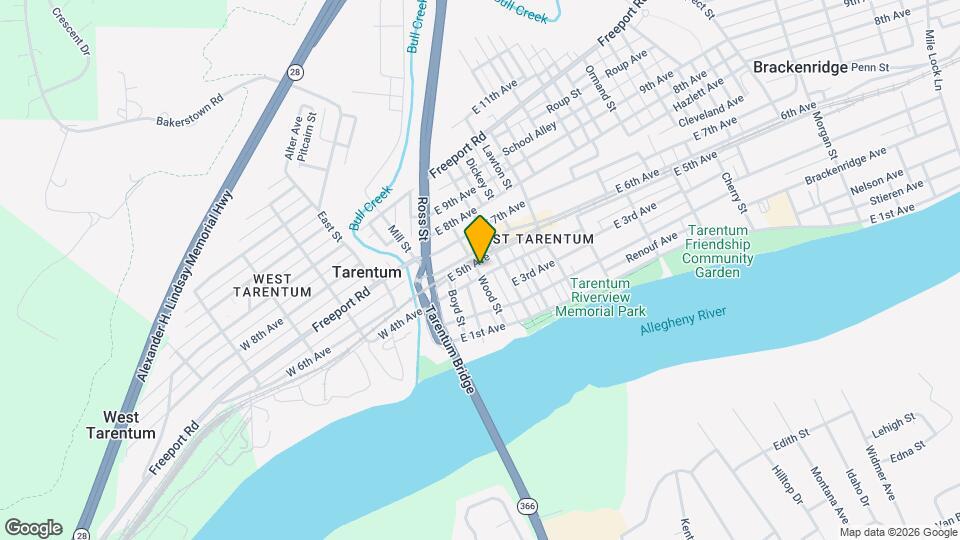 203 Wood St Map and Location Details