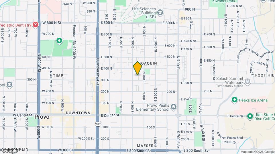 345 E 300 N Map and Location Details