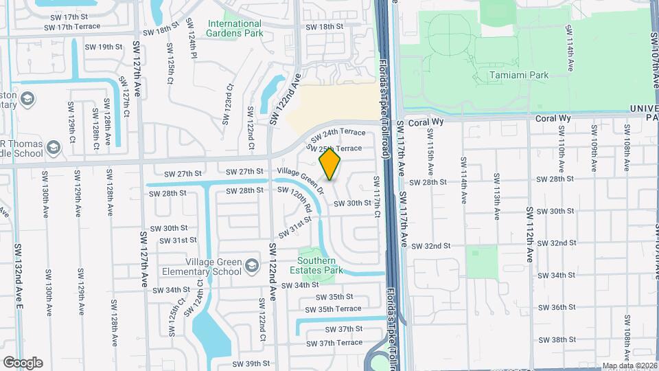 2712 SW 118th Ct, Unit 1 Bedroom Mapa y Detalles de la Ubicación