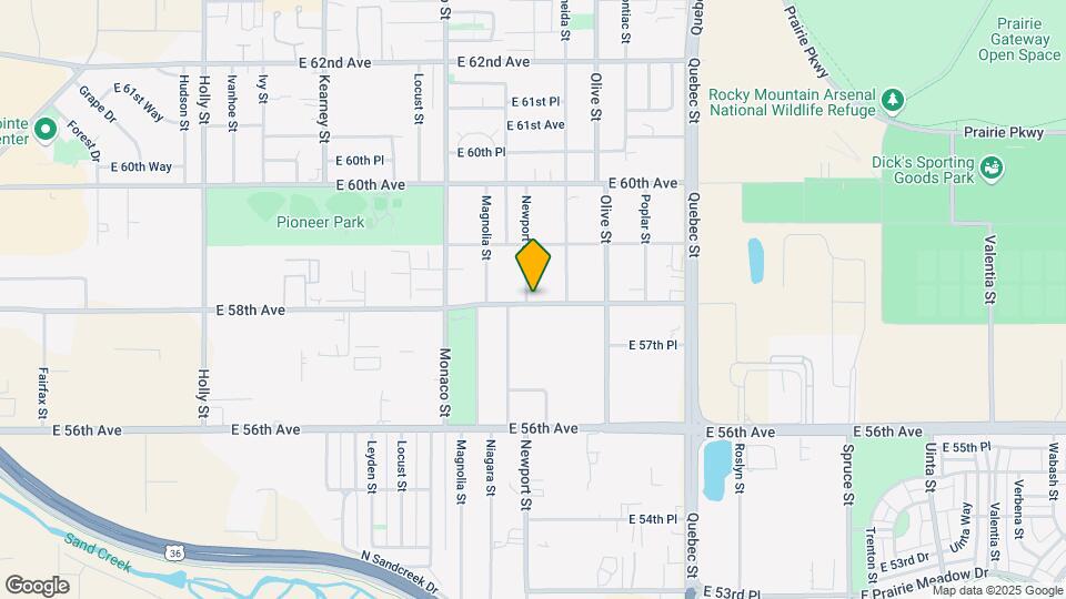 5800 Newport St Map and Location Details