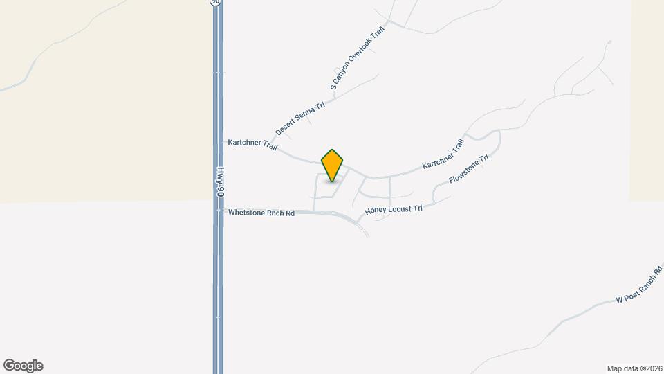 1695 S Mystery Canyon Dr Map and Location Details