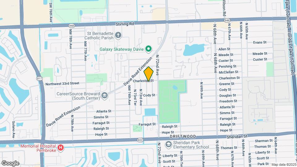 3231 NW 72nd Way Map and Location Details