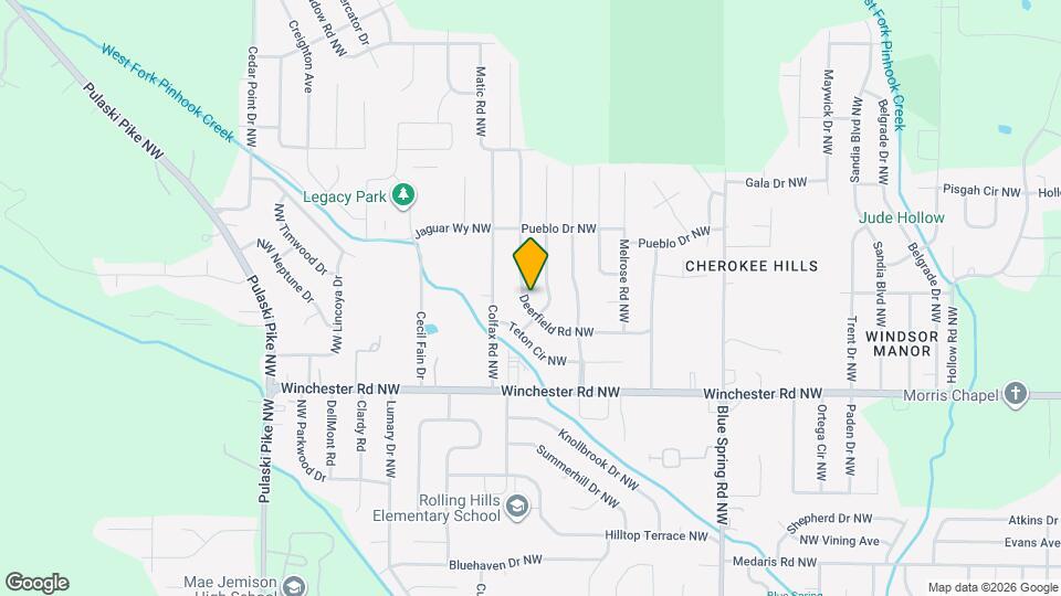 3202 Deerfield Rd NW Map and Location Details