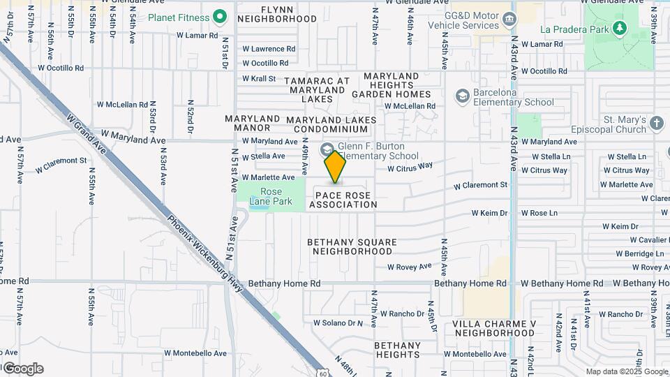 4817 W Marlette Ave Map and Location Details