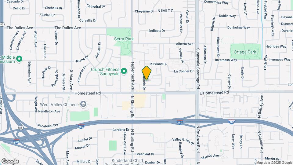 1674 Ontario Dr Map and Location Details