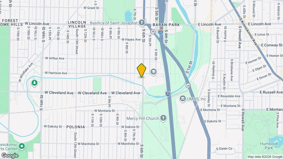 2627 S 6th St Map and Location Details