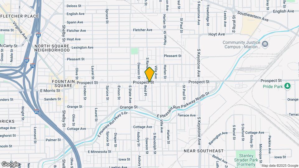 1837 Prospect St Map and Location Details