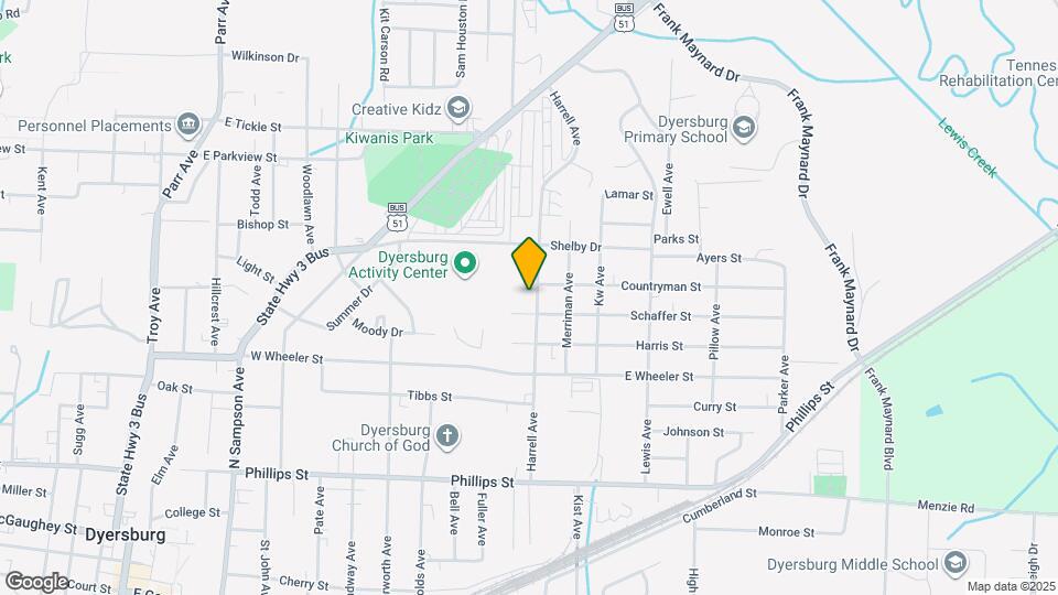 913 Harrell Ave Map and Location Details