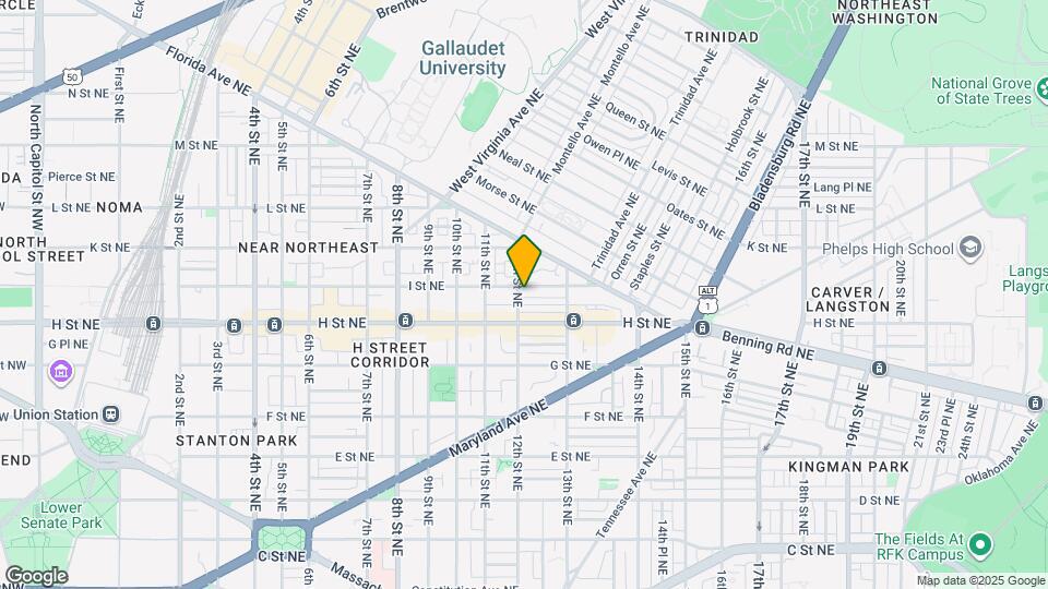 1201 I St NE Map and Location Details