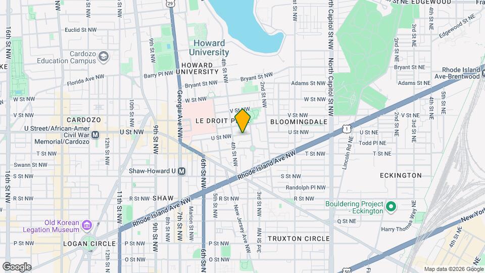 318 U St NW Map and Location Details