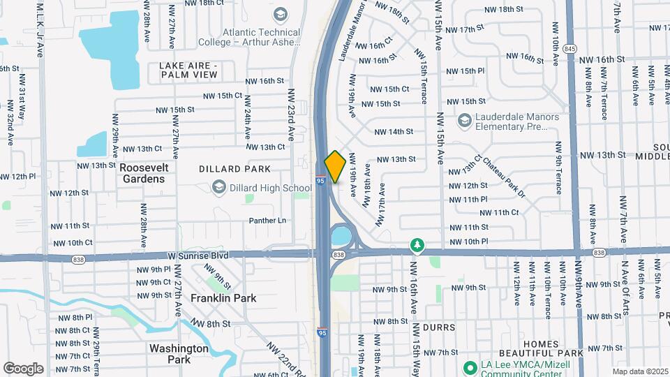 1708 Lauderdale Manor Dr Mapa y Detalles de la Ubicación