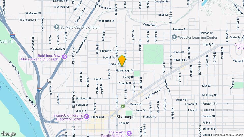 1017 Ridenbaugh St Map and Location Details