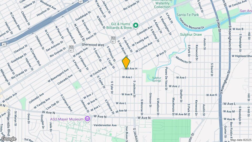 1803 W Ave H Map and Location Details
