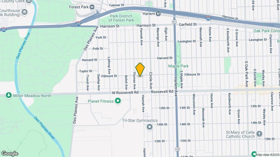 1107 Hannah Ave, Unit Apt # 2 Map and Location Details