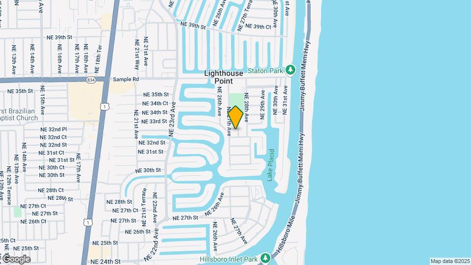 3231 NE 27th Terrace Map and Location Details