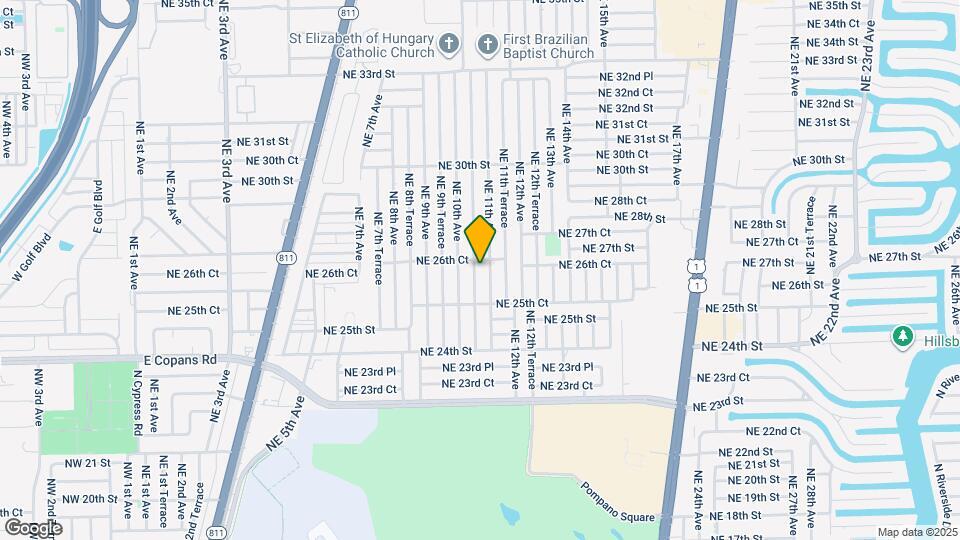 2640 NE 10th Terrace Map and Location Details