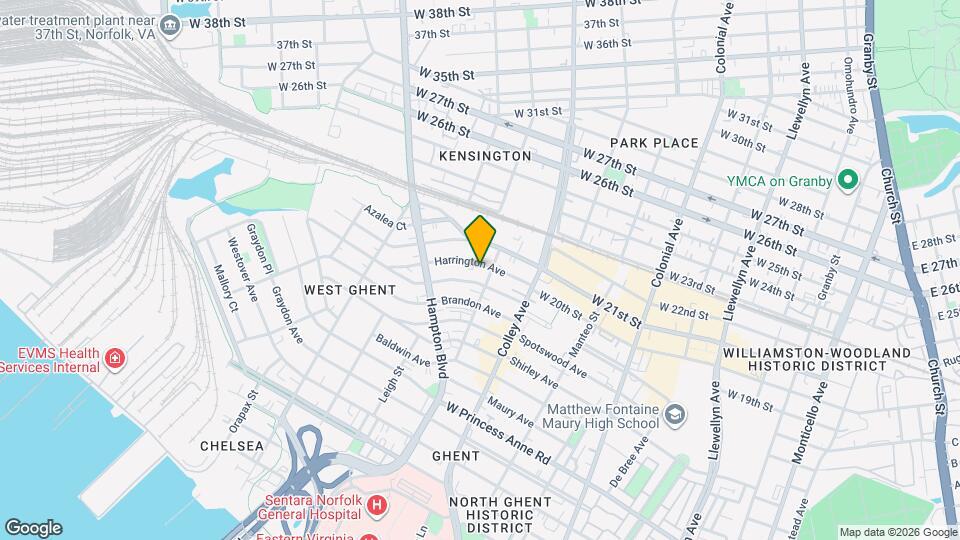 909 Harrington Ave Map and Location Details